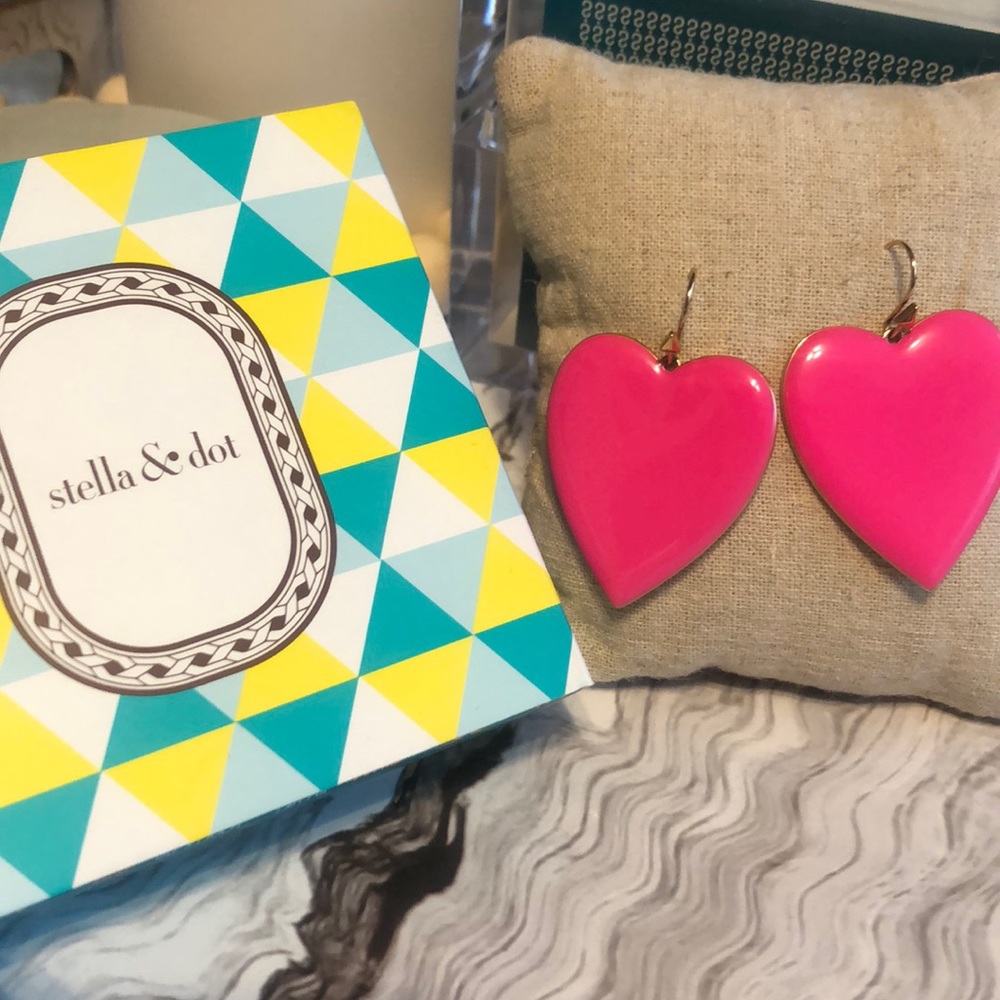 Stella & Dot Amore Enamel Earrings